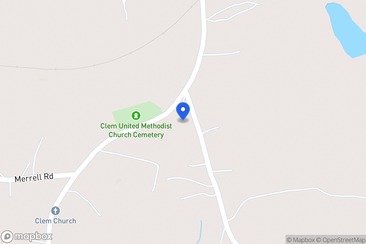 Map of 460 Clem Lowell Rd