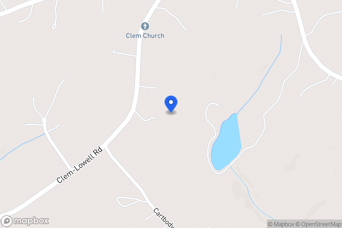 Map of 756 Clem Lowell Rd