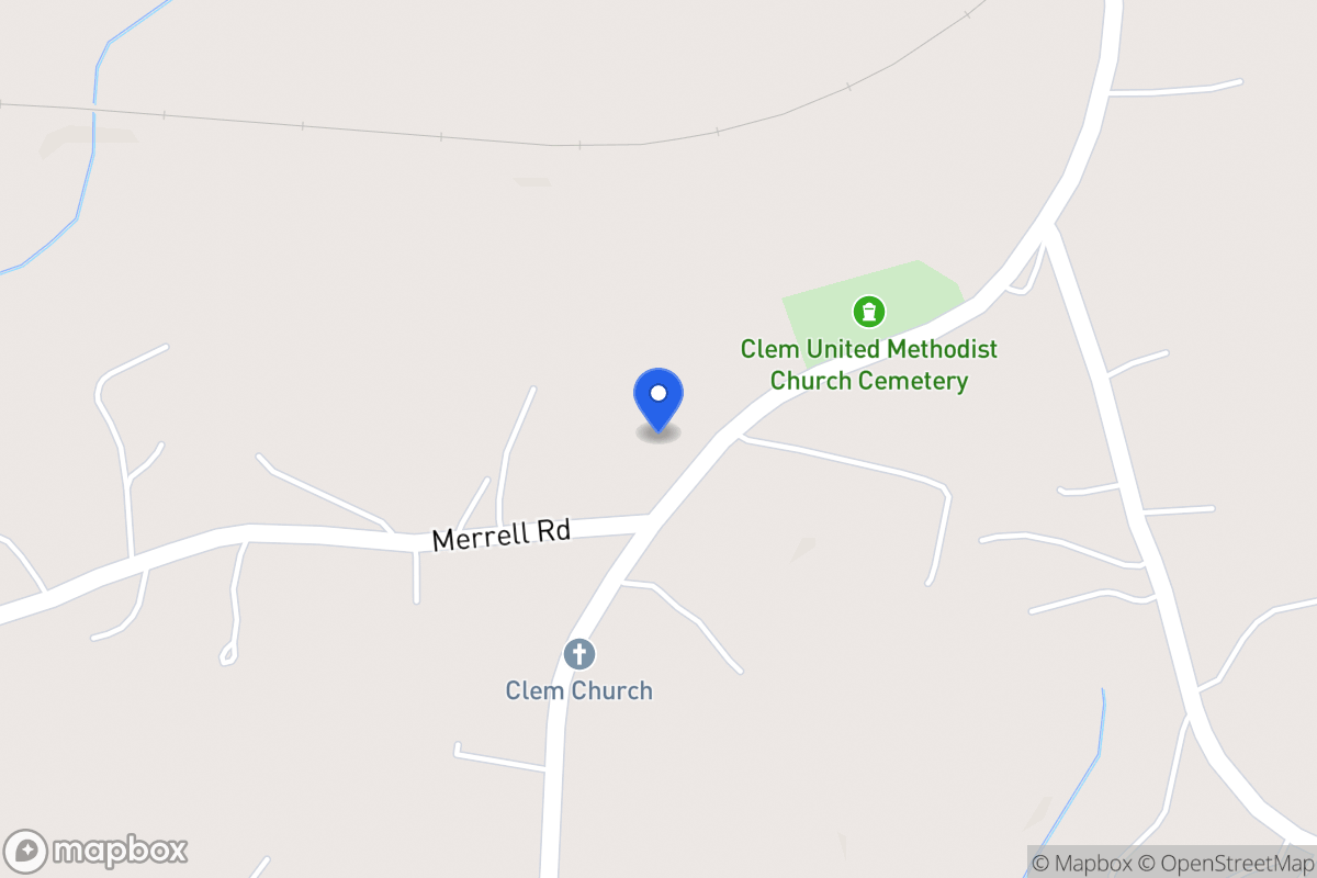 Map of 595 Clem Lowell Rd