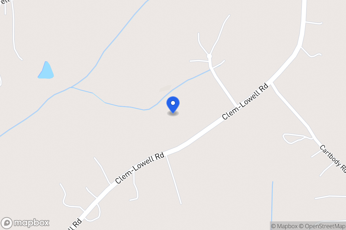 Map of 871 Clem Lowell Rd