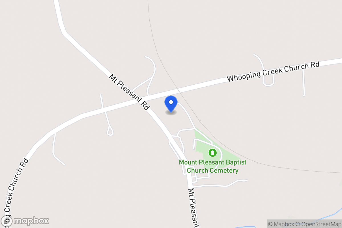 Map of 604 Whooping Creek Church Rd