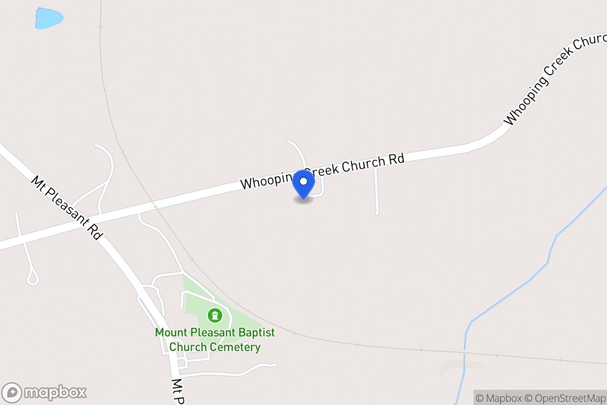 Map of 480 Whooping Creek Church Rd