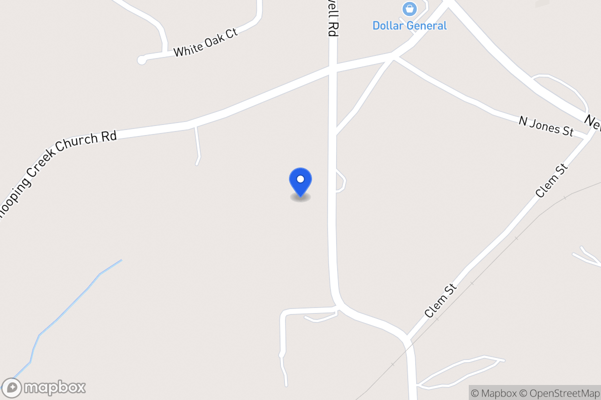 Map of 223 Clem Lowell Rd