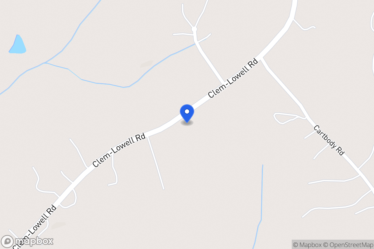 Map of 904 Clem Lowell Rd