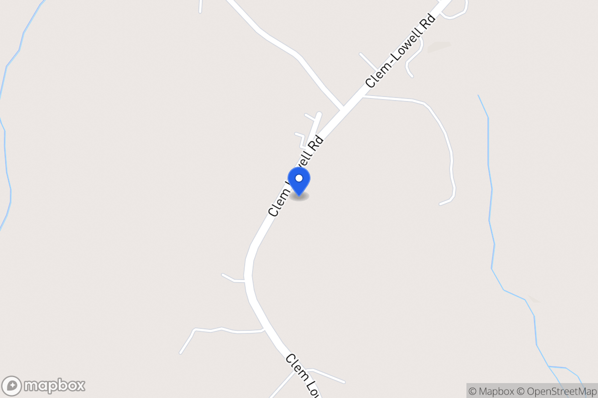 Map of 1224 Clem Lowell Rd