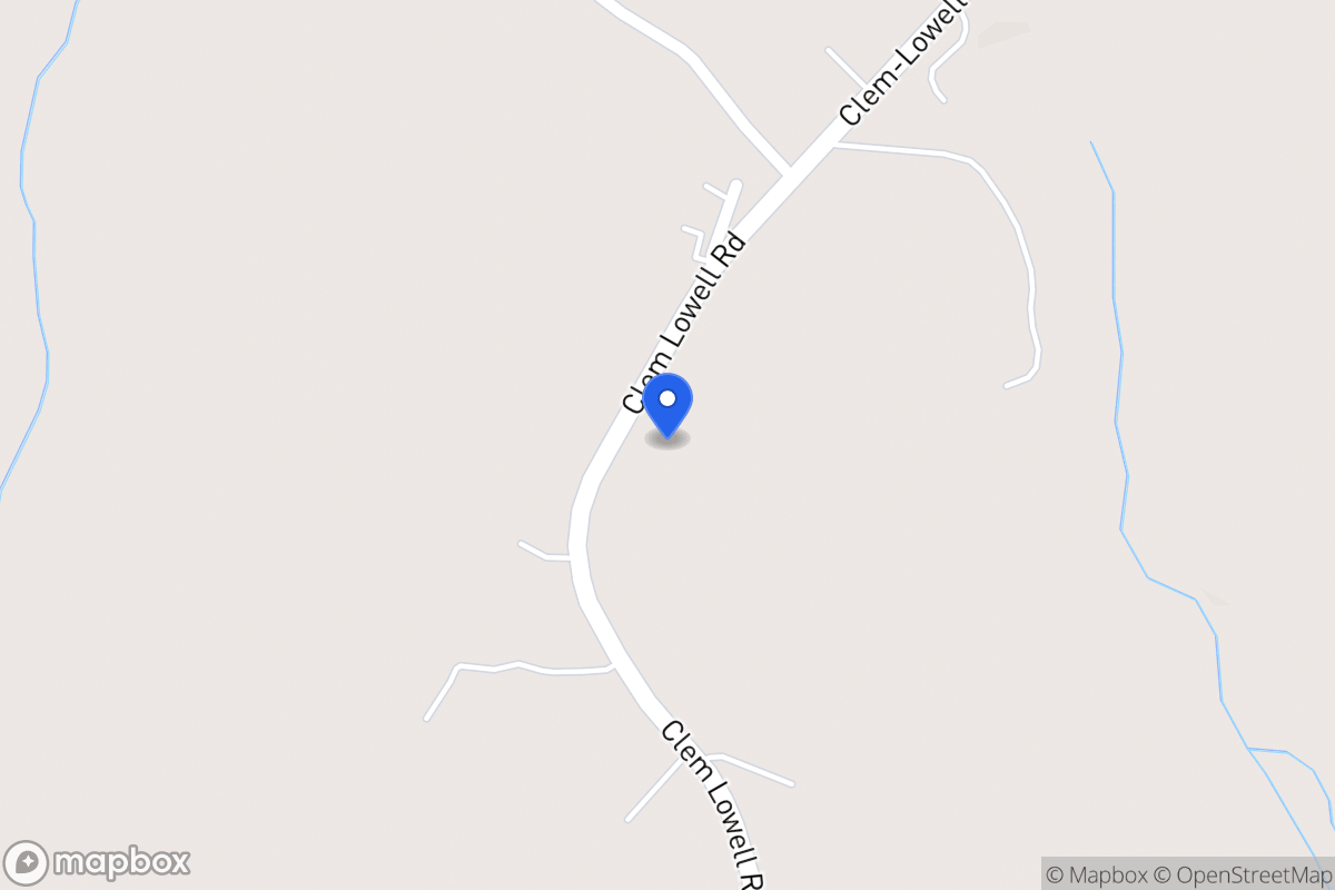 Map of 1236 Clem Lowell Rd