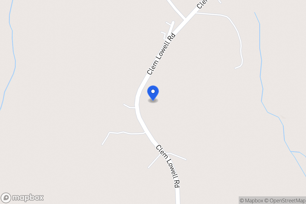 Map of 1268 Clem Lowell Rd