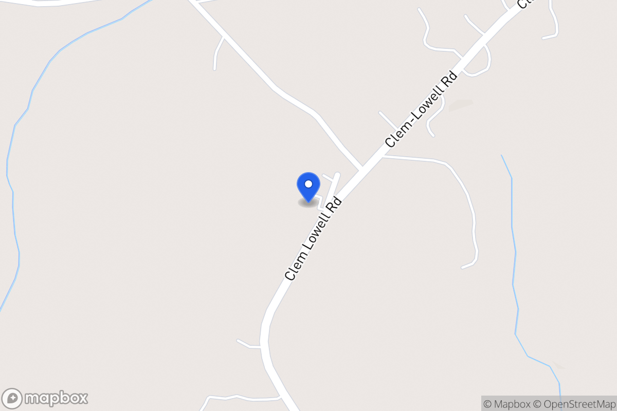 Map of 1185 Clem Lowell Rd