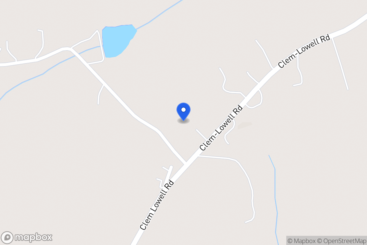 Map of 1121 Clem Lowell Rd