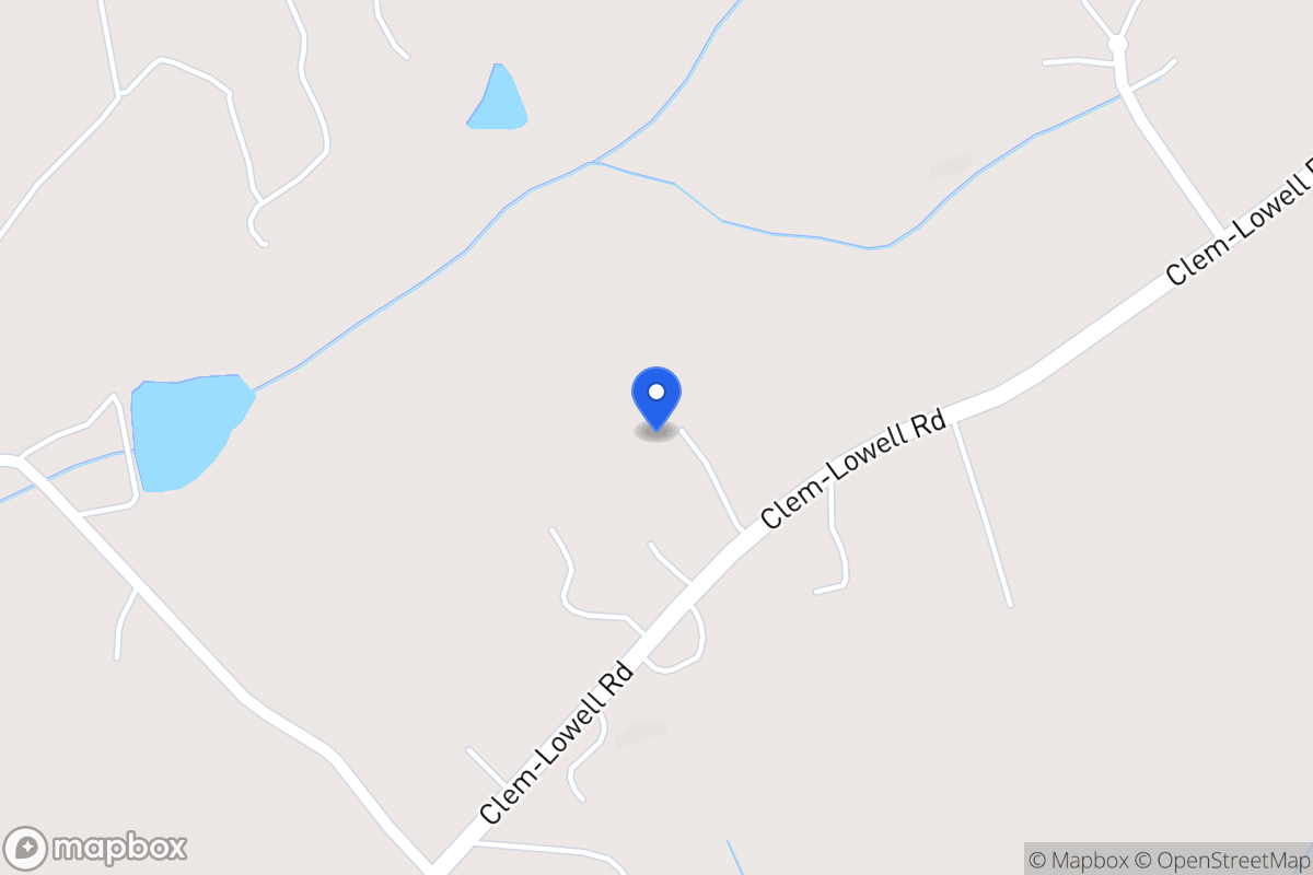 Map of 1009 Clem Lowell Rd