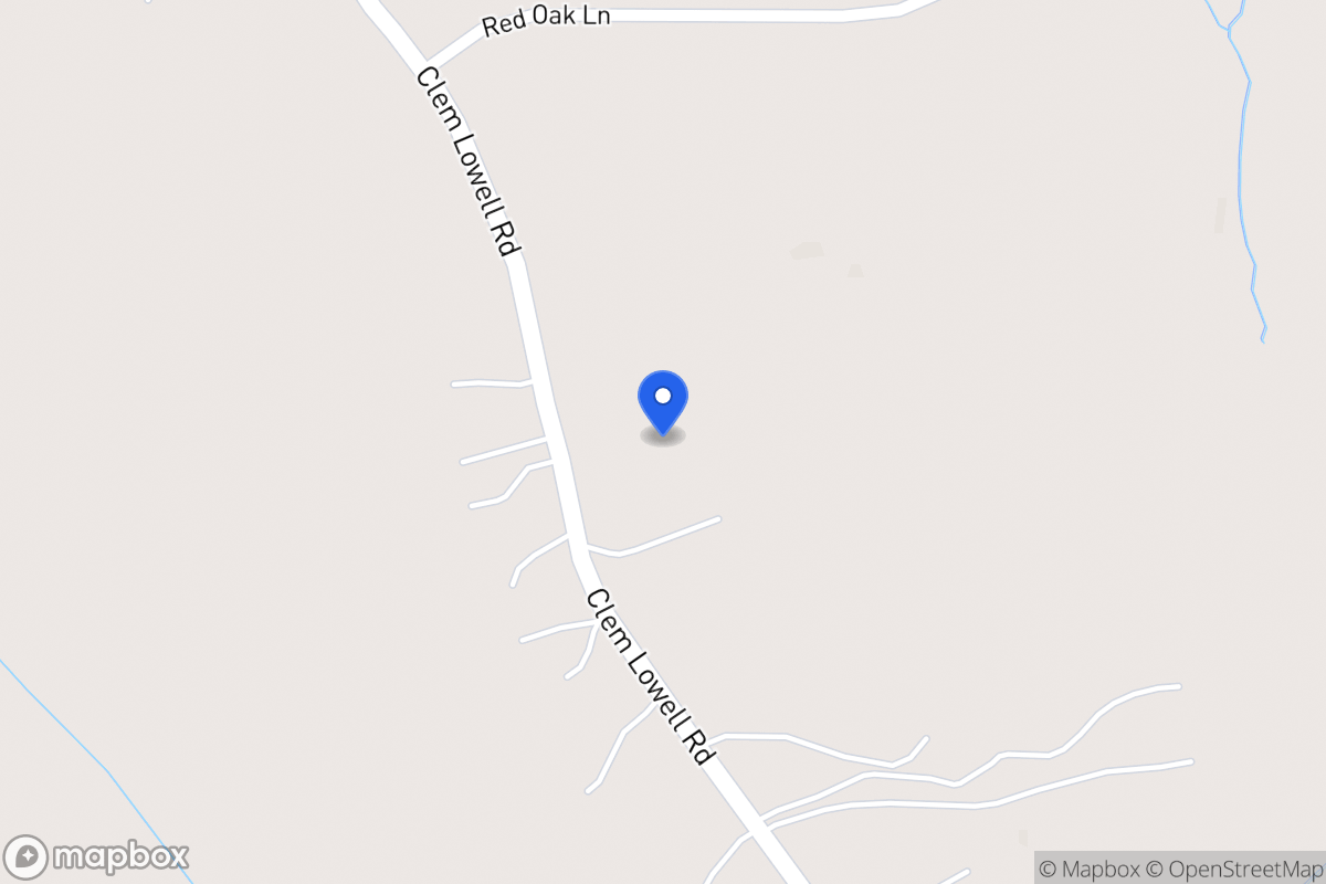 Map of 1692 Clem Lowell Rd