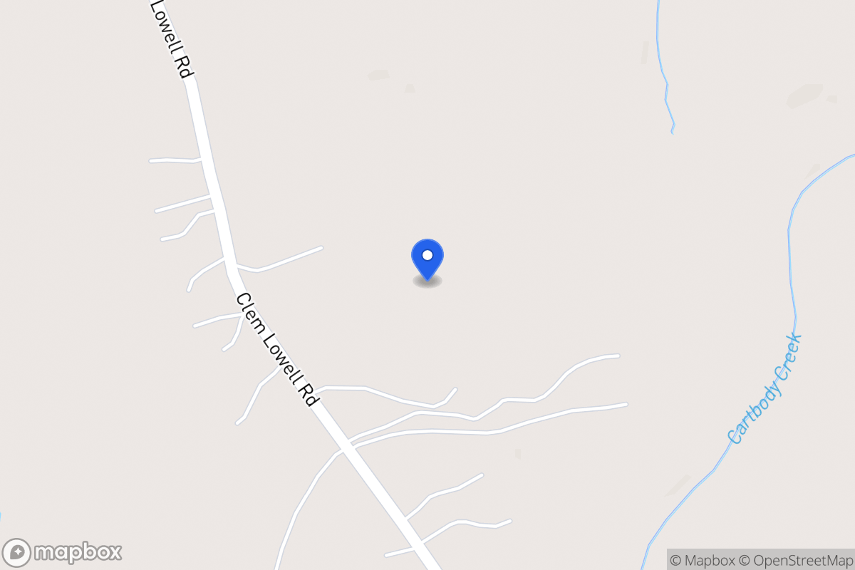 Map of 1820 Clem Lowell Rd