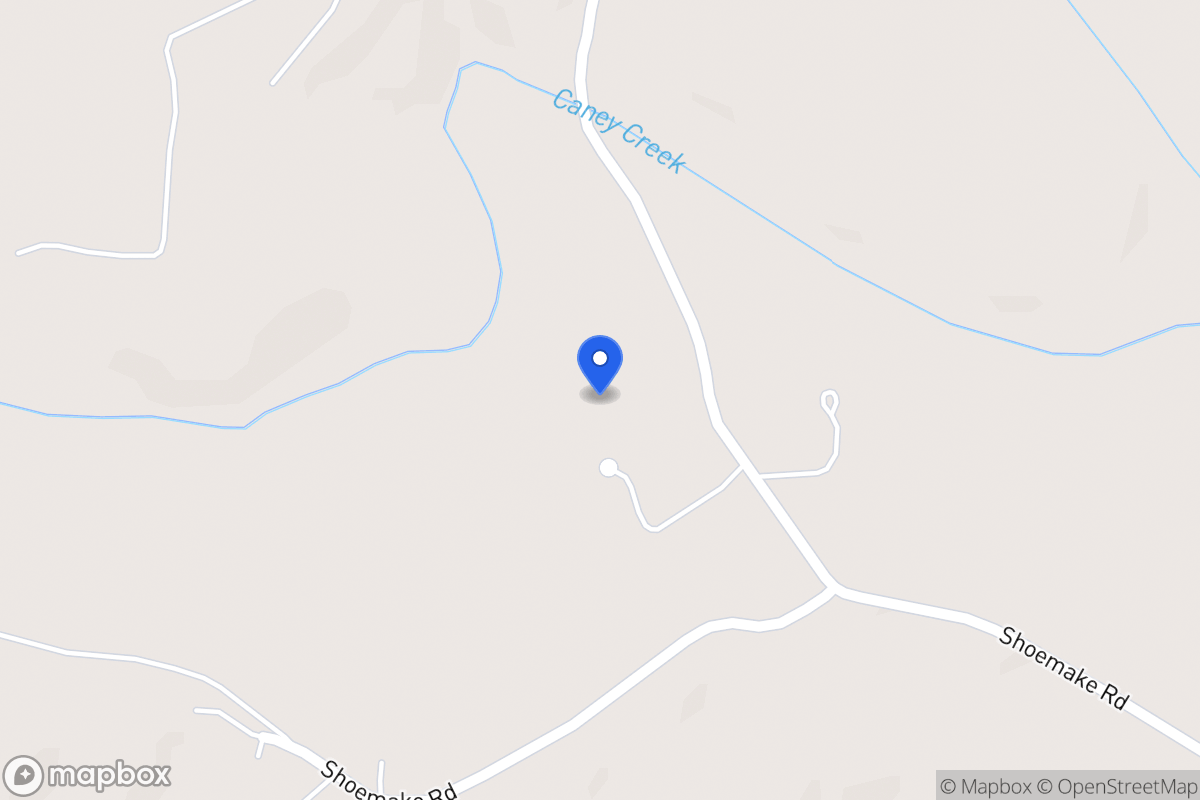 Map of 627 Caney Creek Rd