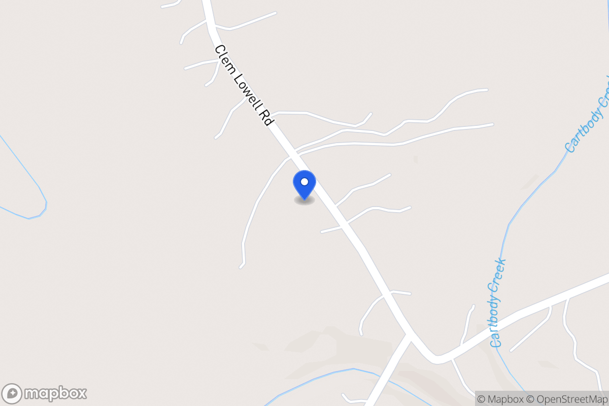 Map of 1833 Clem Lowell Rd