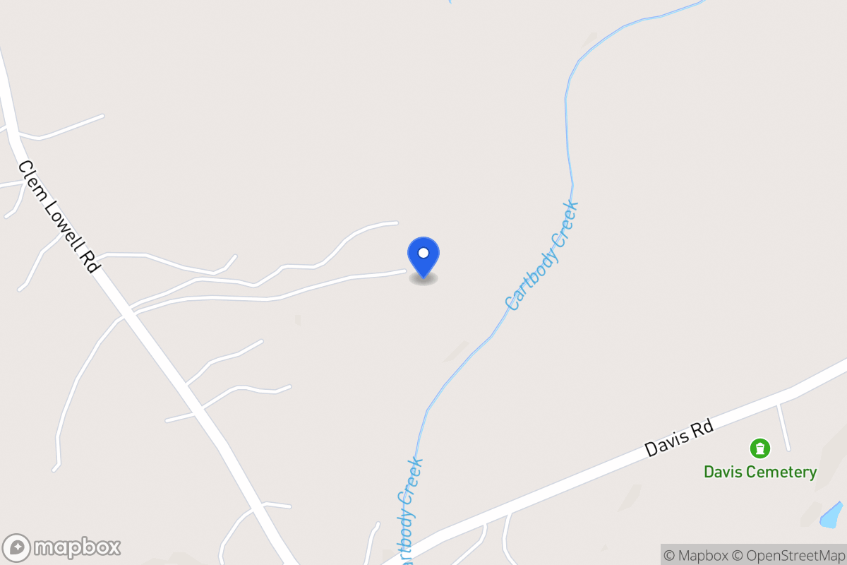 Map of 1826 Clem Lowell Rd