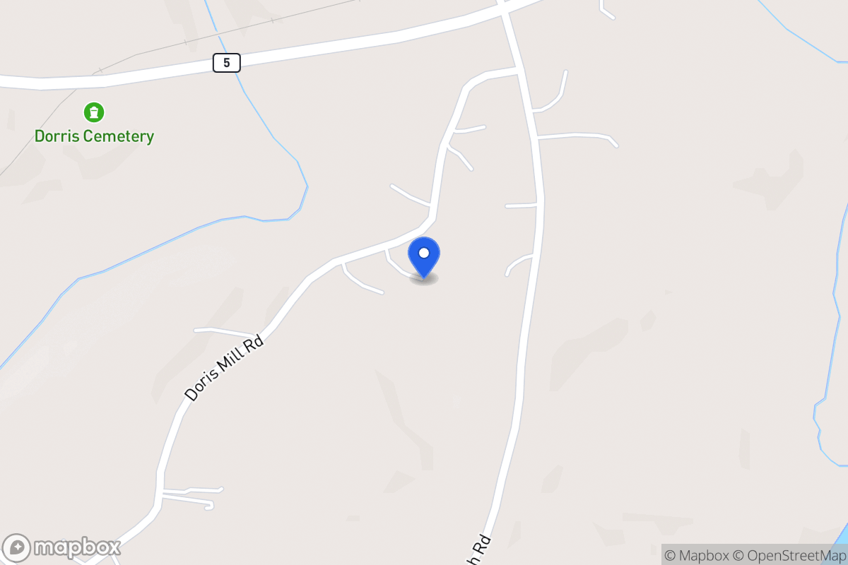 Map of 116 Doris Mill Rd