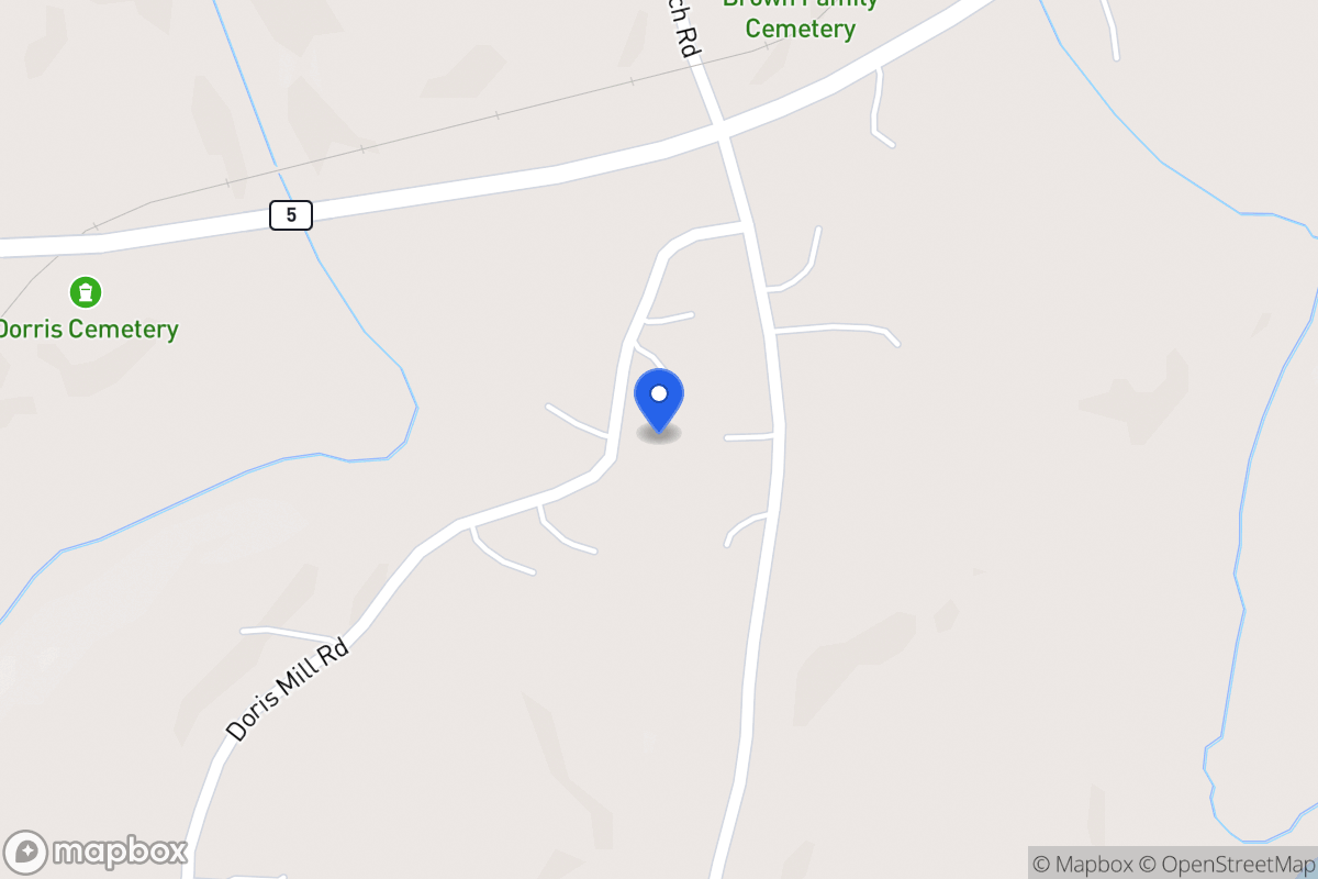 Map of Doris Mill Rd