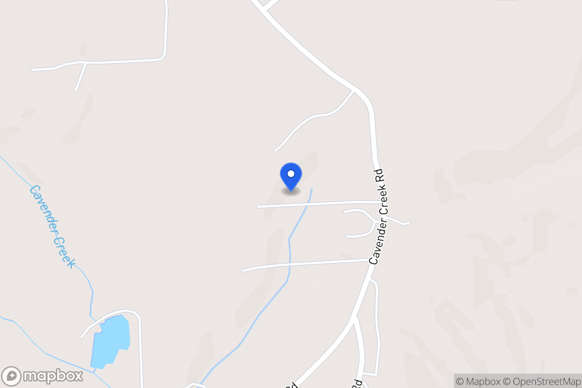 Map of 395 Cavender Creek Rd