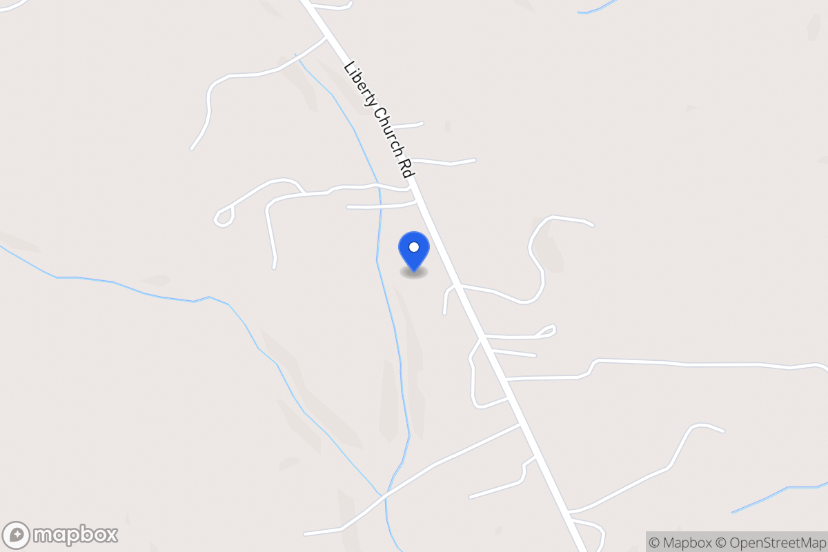 Map of 727 Liberty Church Rd