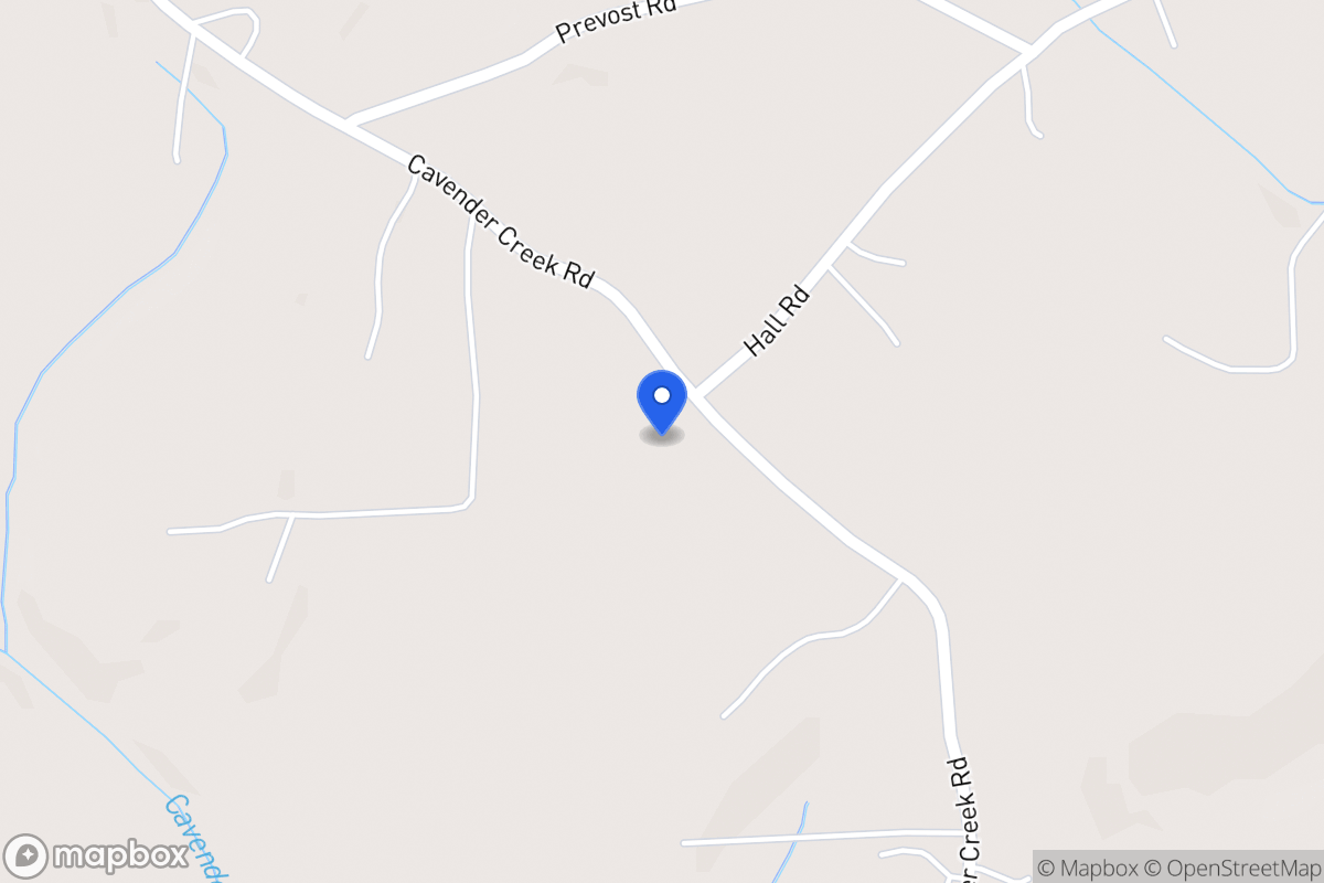 Map of 227 Cavender Creek Rd