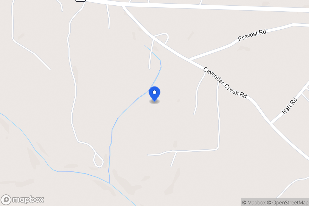 Map of 73 Cavender Creek Rd