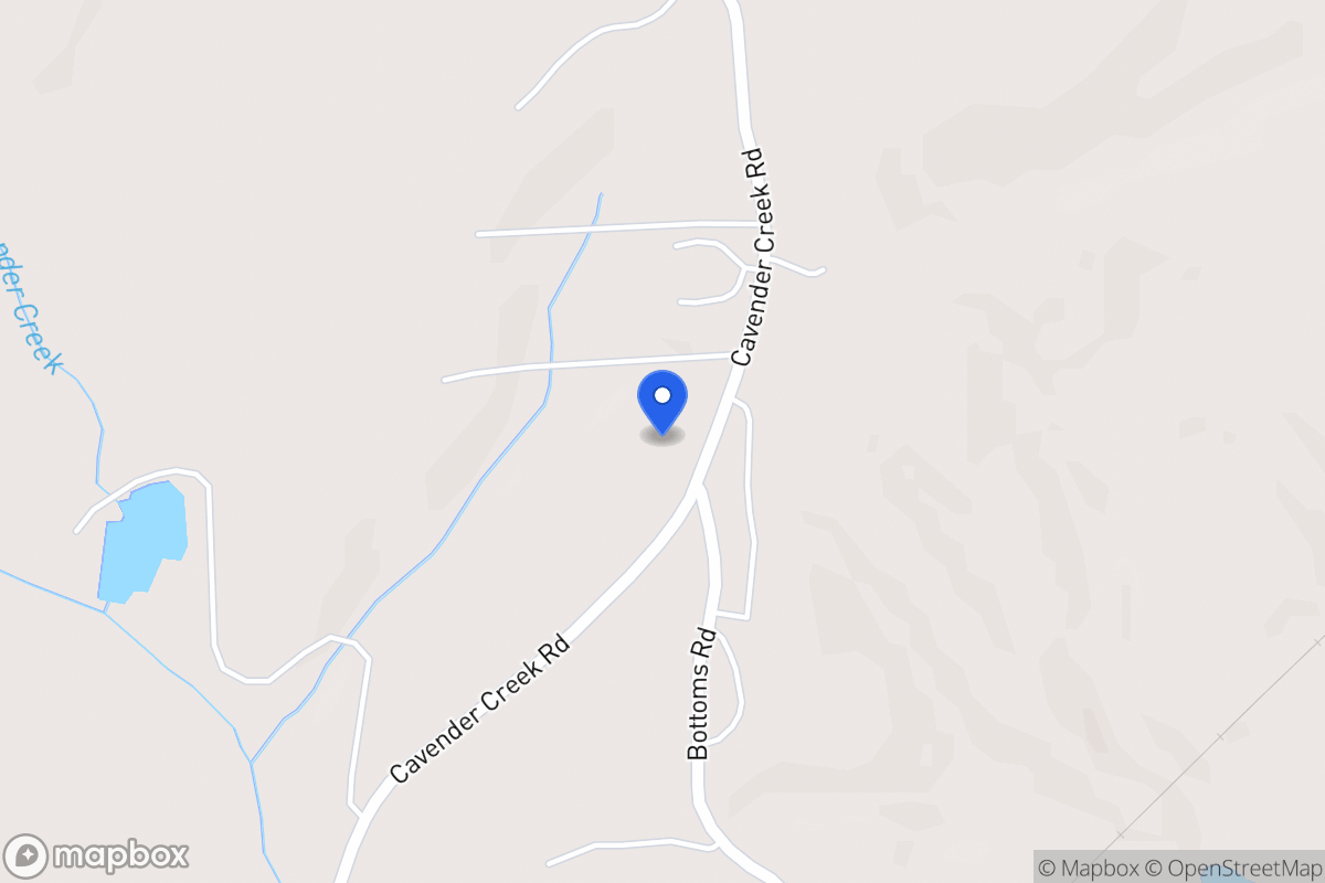 Map of 491 Cavender Creek Rd