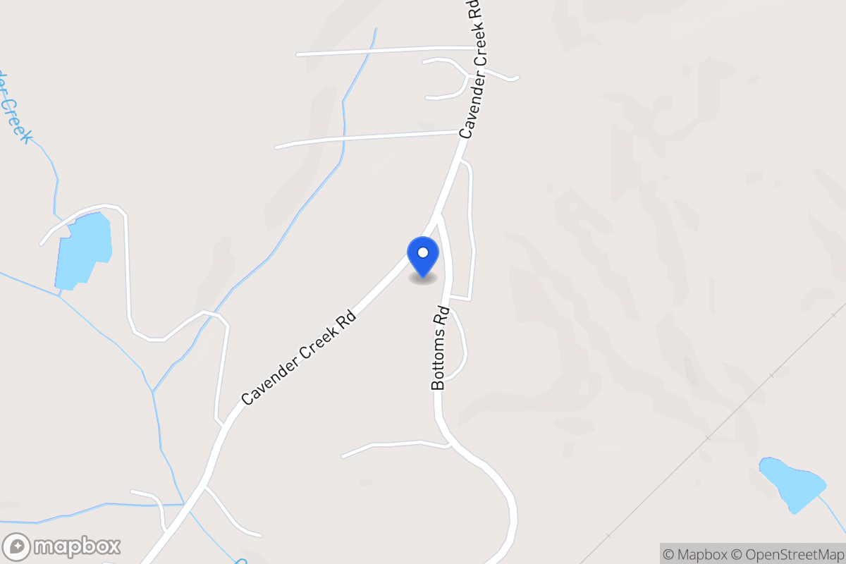 Map of 496 Cavender Creek Rd