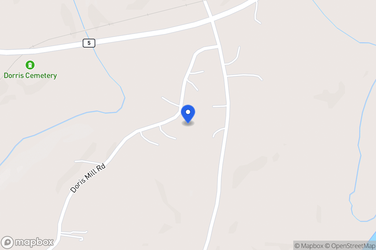 Map of 92 Doris Mill Rd