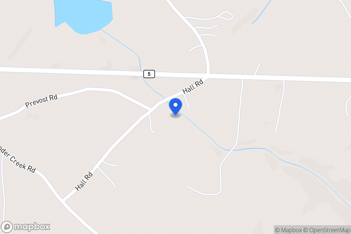 Map of Hall Rd