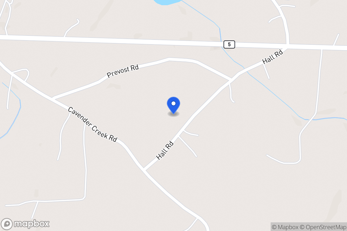 Map of 162 Hall Rd