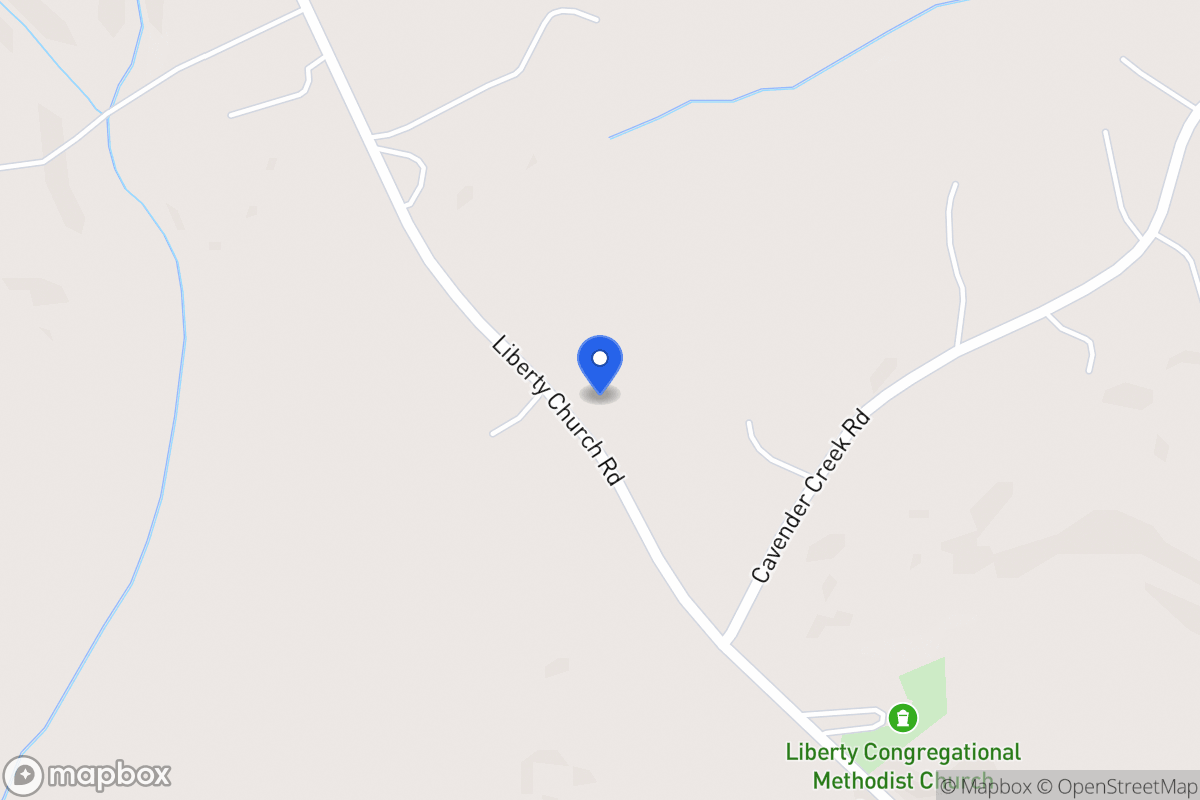 Map of 956 Liberty Church Rd