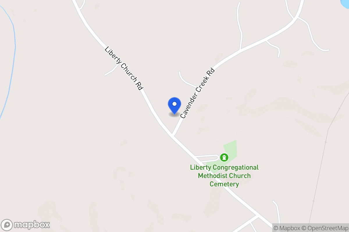 Map of 979 Cavender Creek Rd