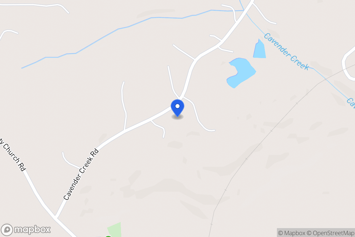 Map of 862 Cavender Creek Rd