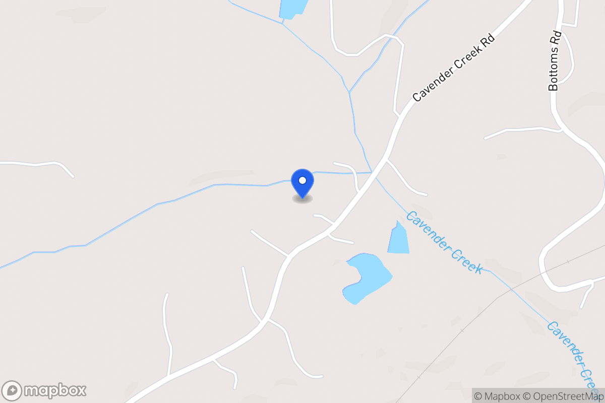 Map of 833 Cavender Creek Rd