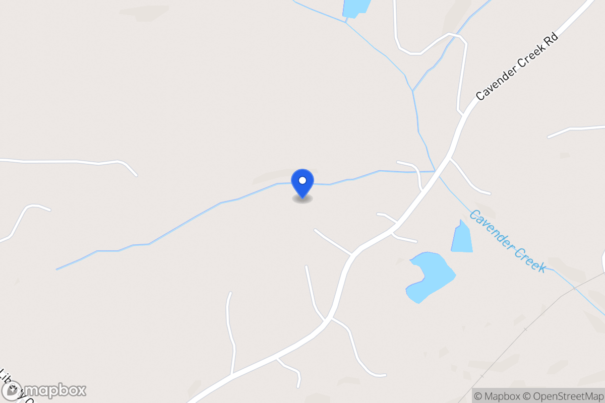 Map of 845 Cavender Creek Rd