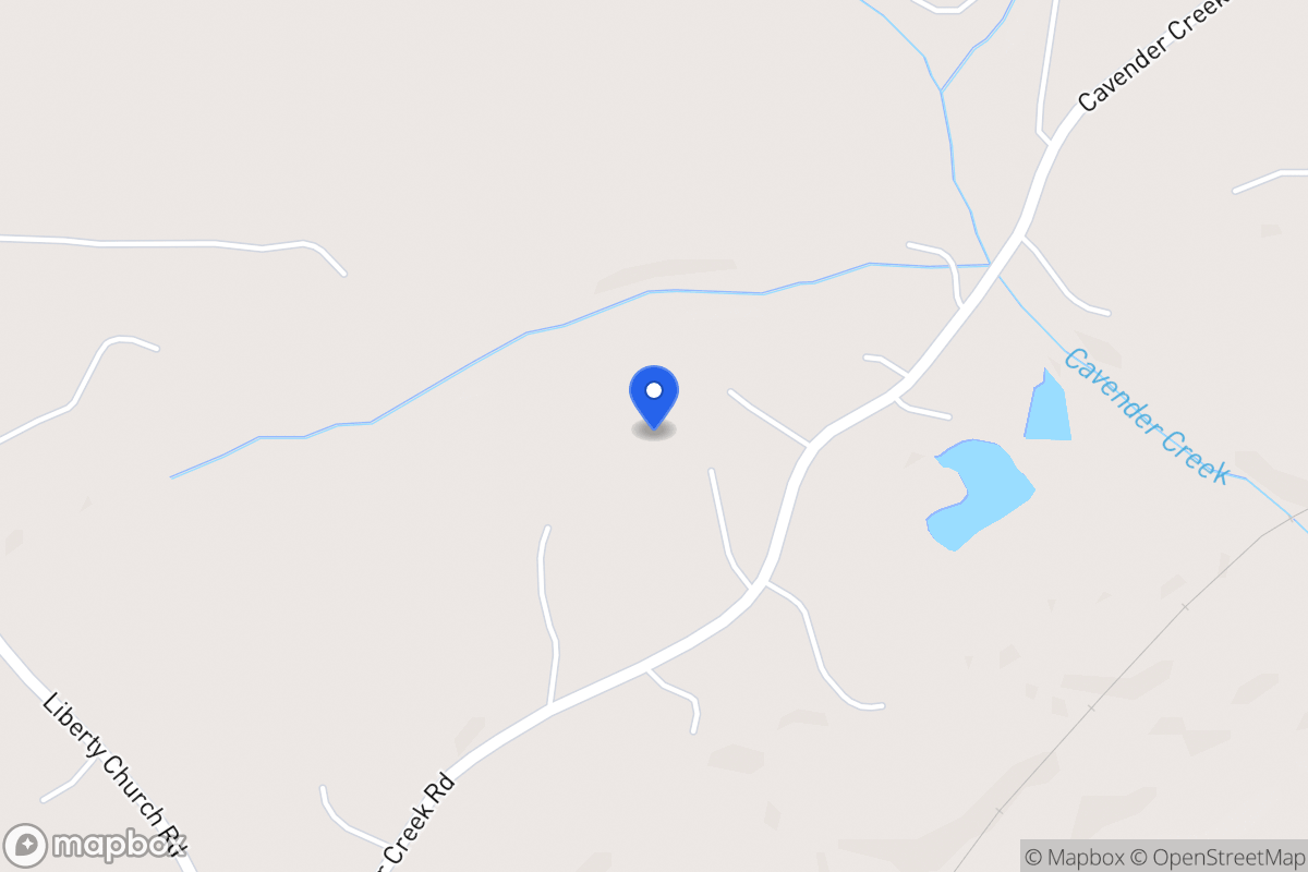 Map of 865 Cavender Creek Rd