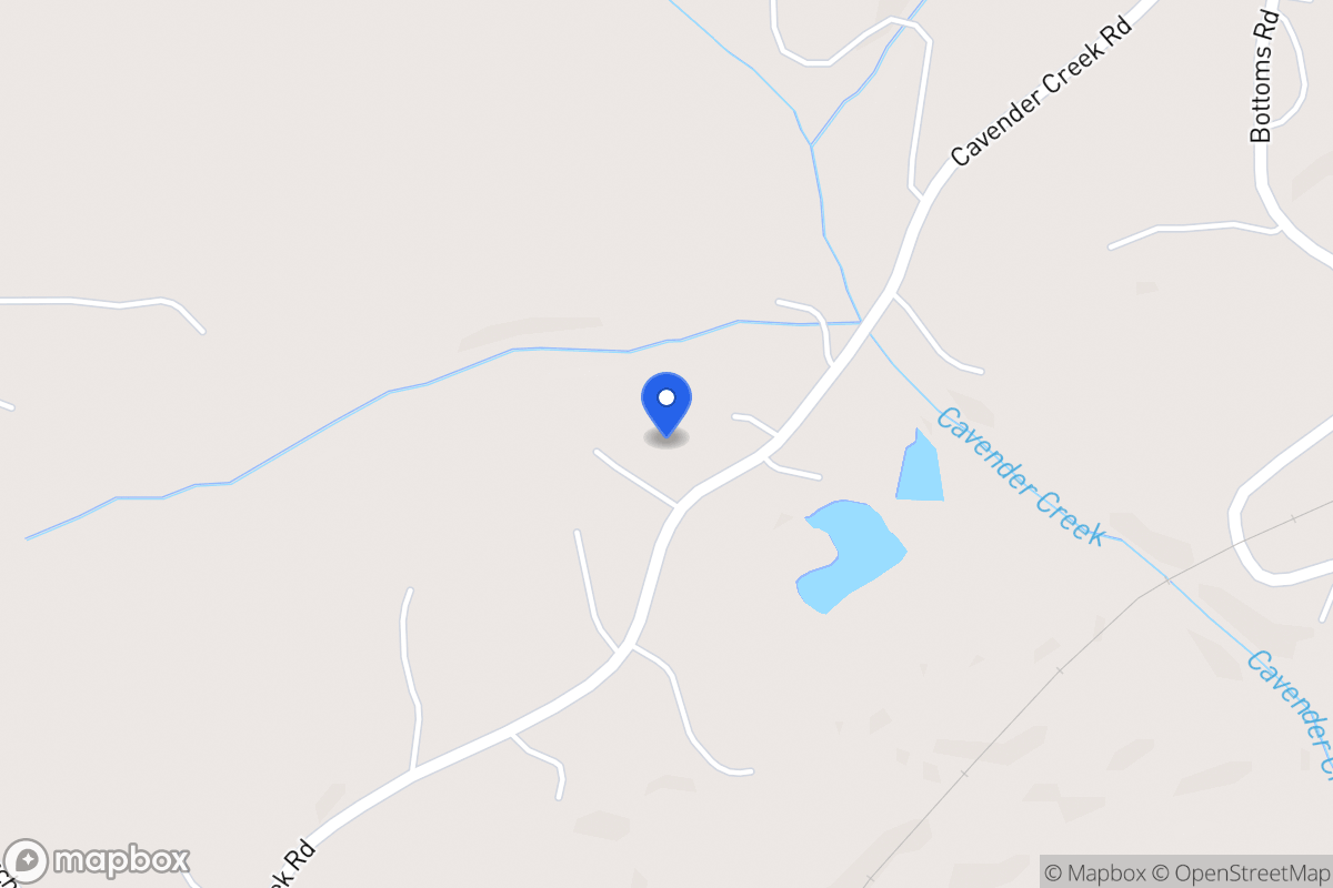 Map of 837 Cavender Creek Rd