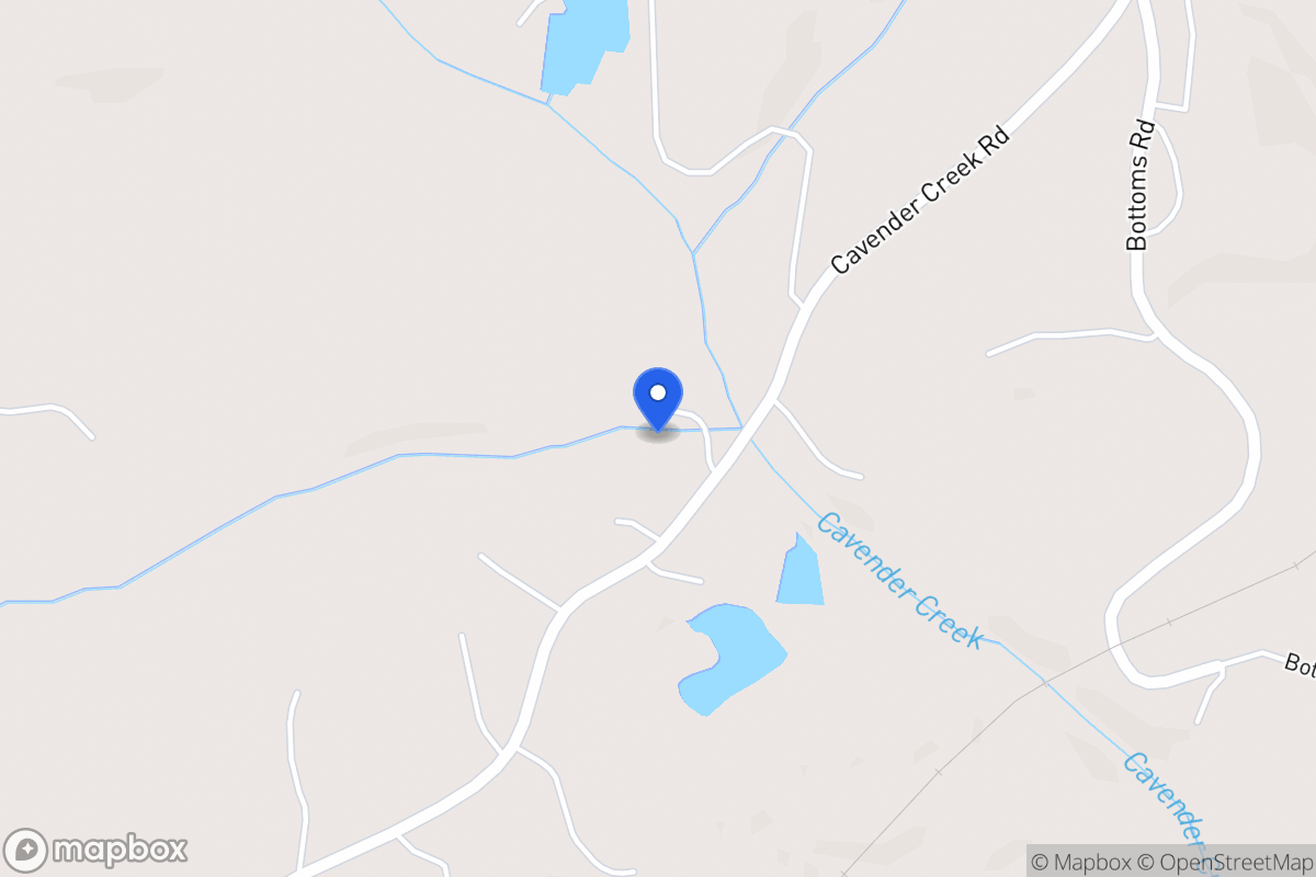 Map of 781 Cavender Creek Rd