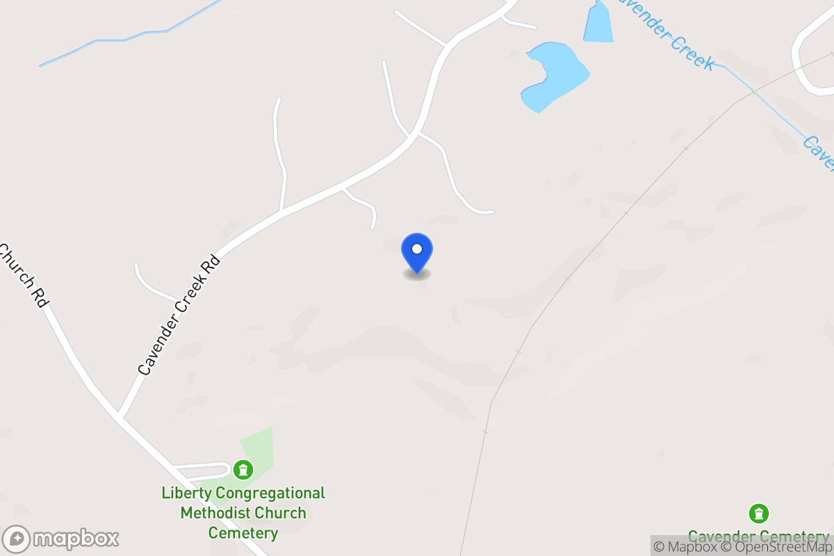 Map of 870 Cavender Creek Rd