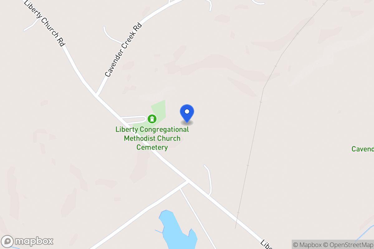 Map of 1190 Liberty Church Rd