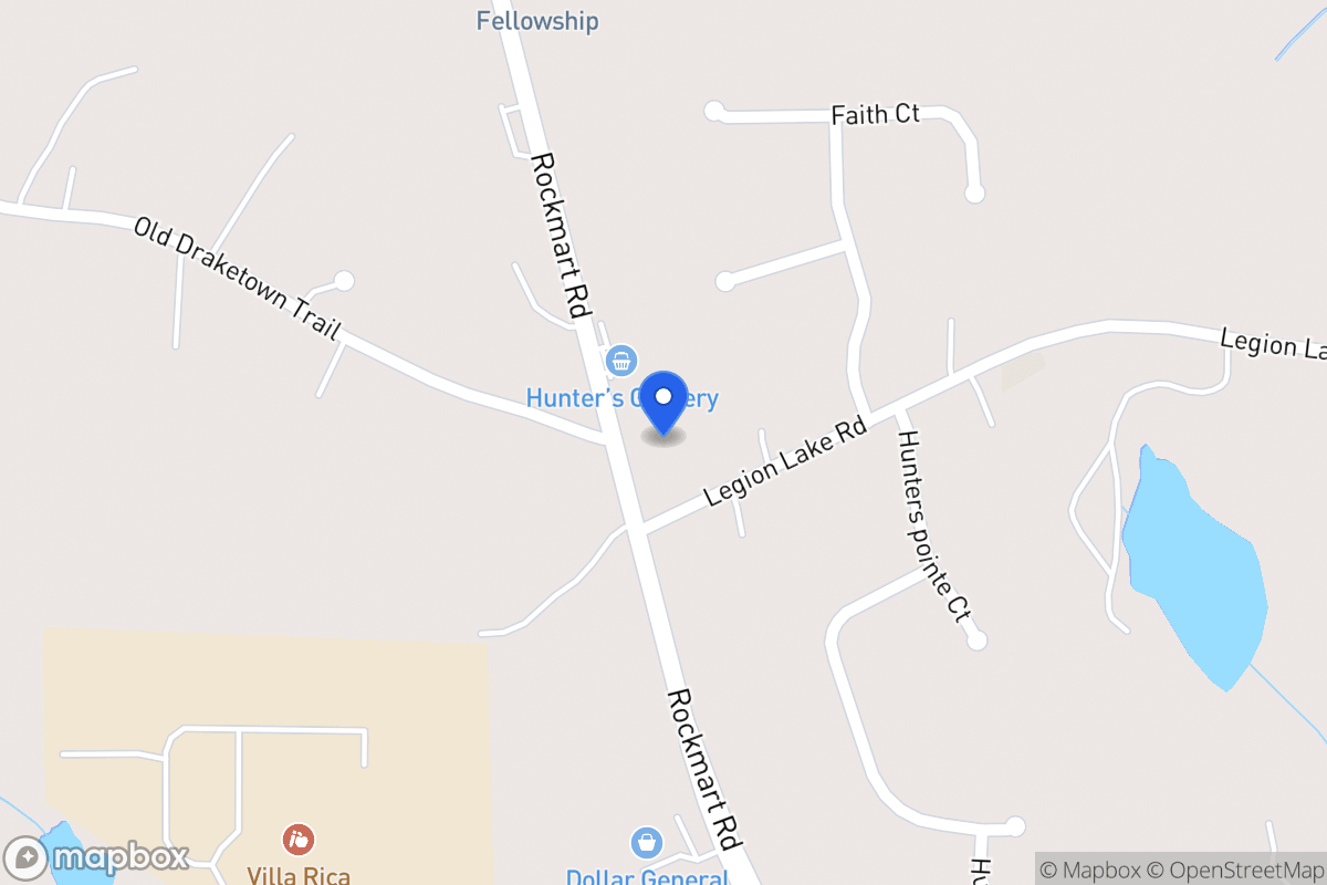 Map of 2725 Rockmart Rd