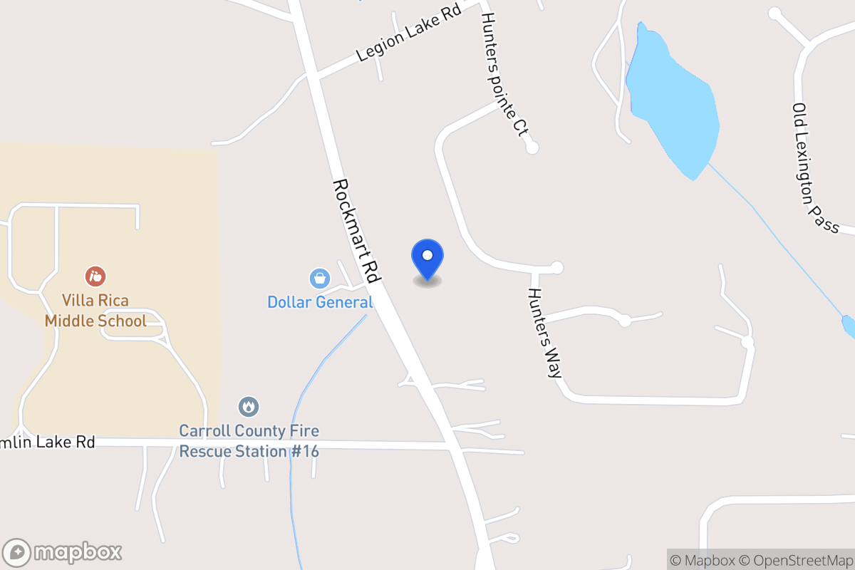 Map of 2573 Rockmart Rd