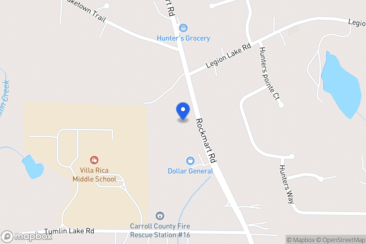 Map of 2650 Rockmart Rd
