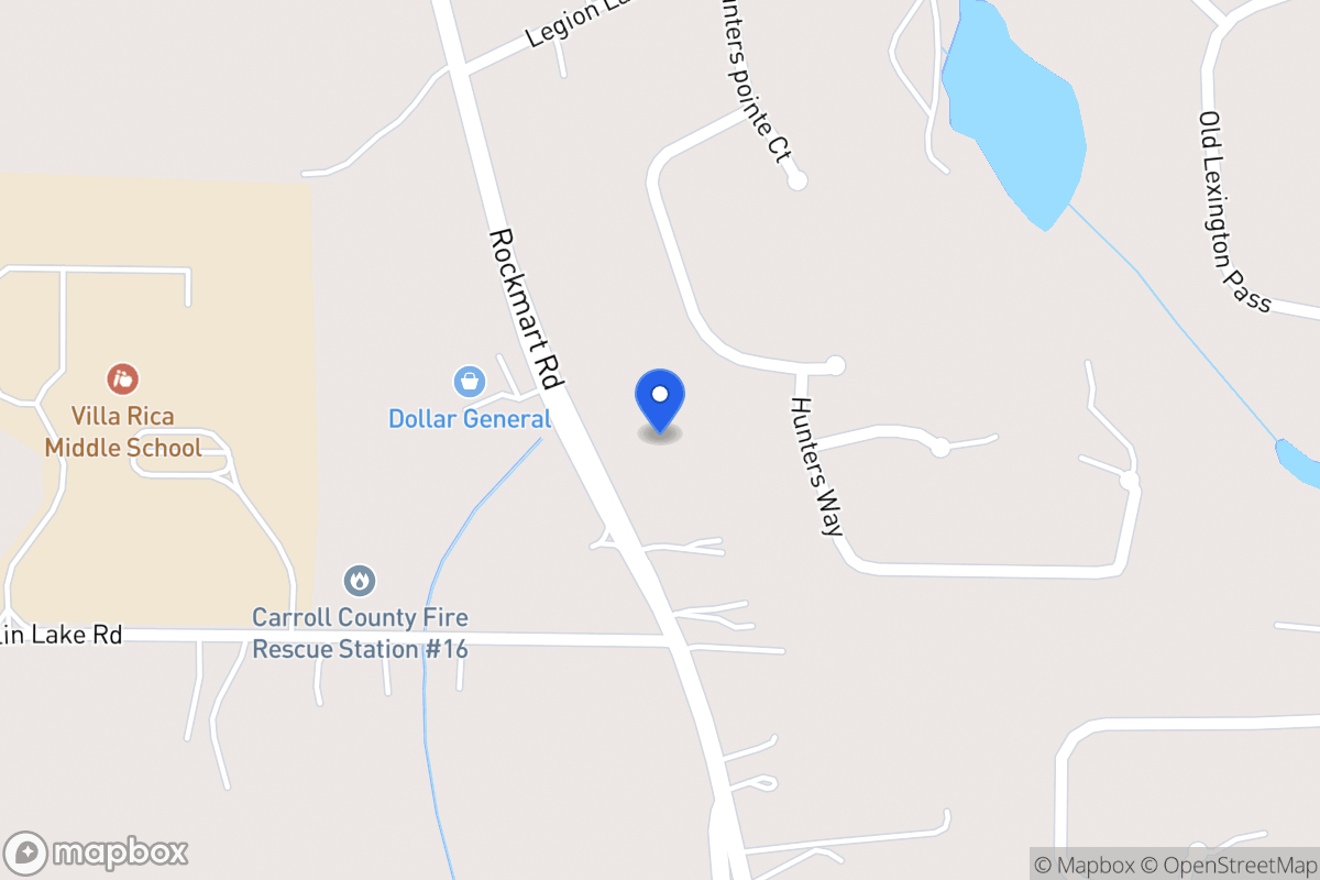 Map of 2537 Rockmart Rd