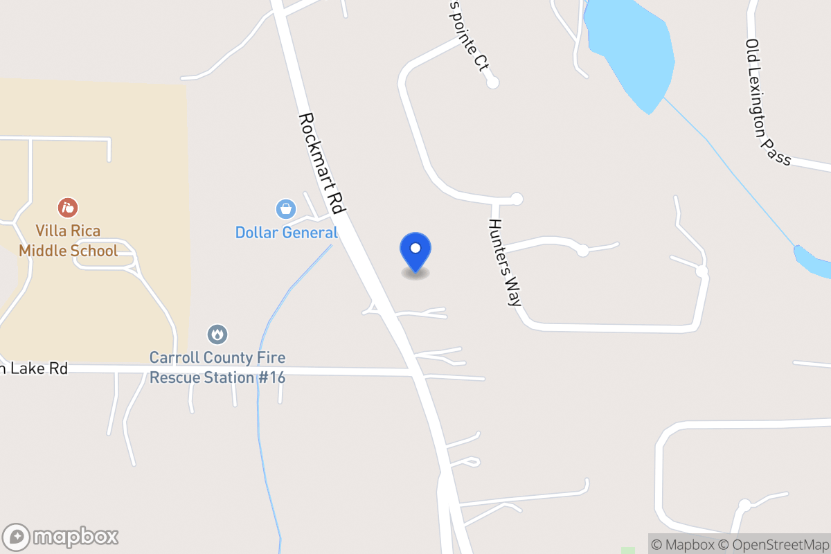 Map of 2531 Rockmart Rd