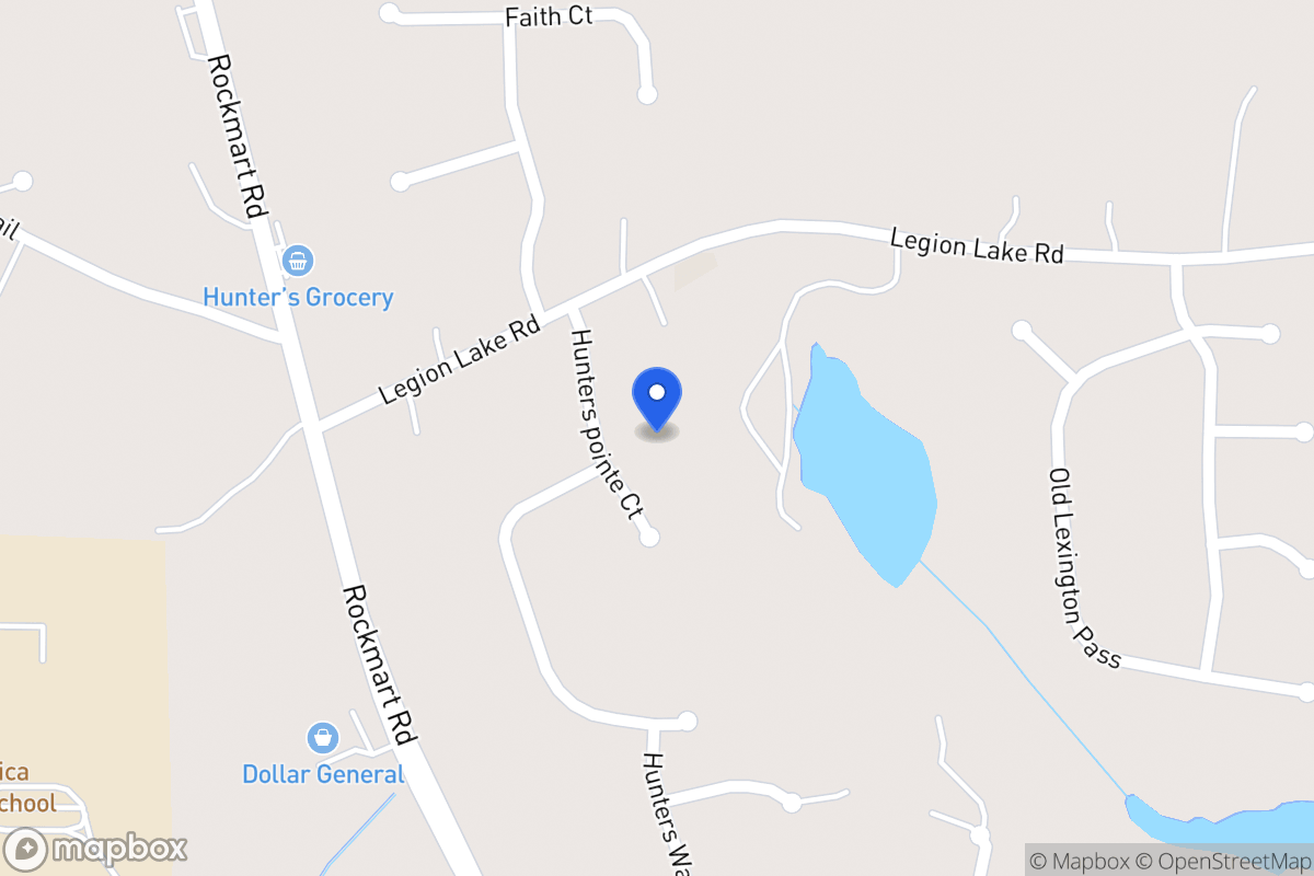 Map of 116 Hunters Pointe Ct