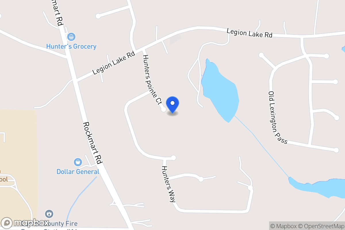 Map of 134 Hunters Pointe Ct