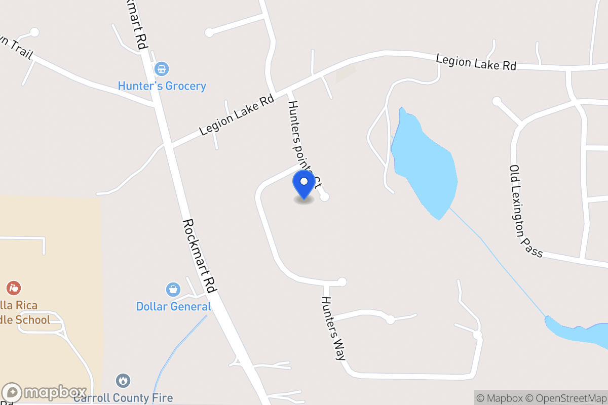 Map of 131 Hunters Pointe Ct