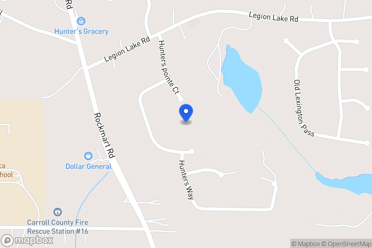 Map of Hunters Pointe Dr