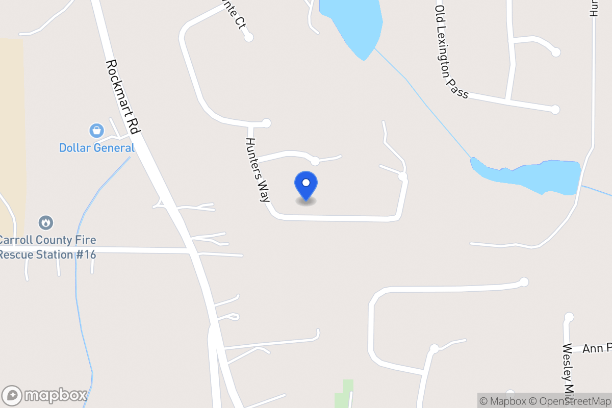 Map of 160 Hunters Way